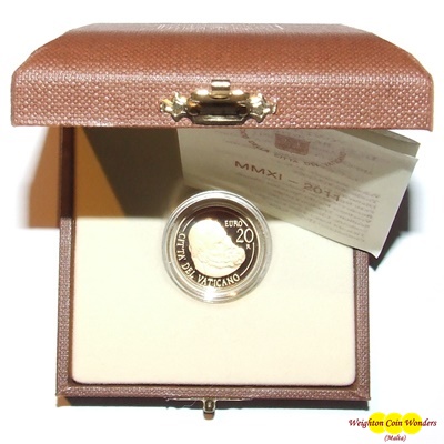 2011 Gold Proof €20 - The Cappella Paolina
